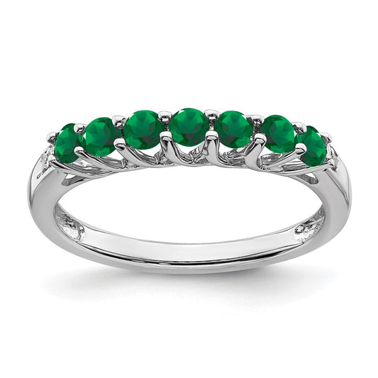 Gemstone and Diamond 7-stone Ring — 0TL