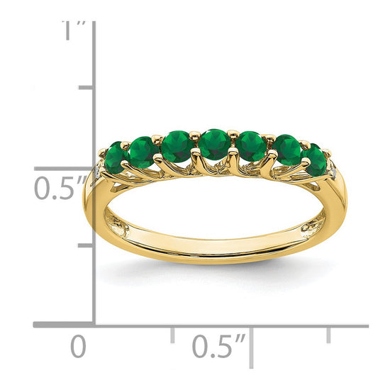 Gemstone and Diamond 7-stone Ring — 0SZ