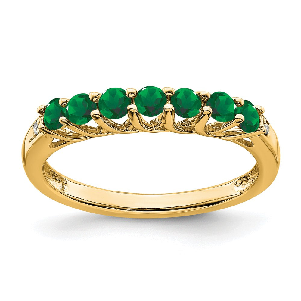 Gemstone and Diamond 7-stone Ring — 0SZ