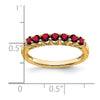 Gemstone and Diamond 7-stone Ring — 0TO