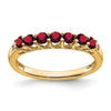 Gemstone and Diamond 7-stone Ring — 0TO