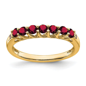 Gemstone and Diamond 7-stone Ring — 0TO