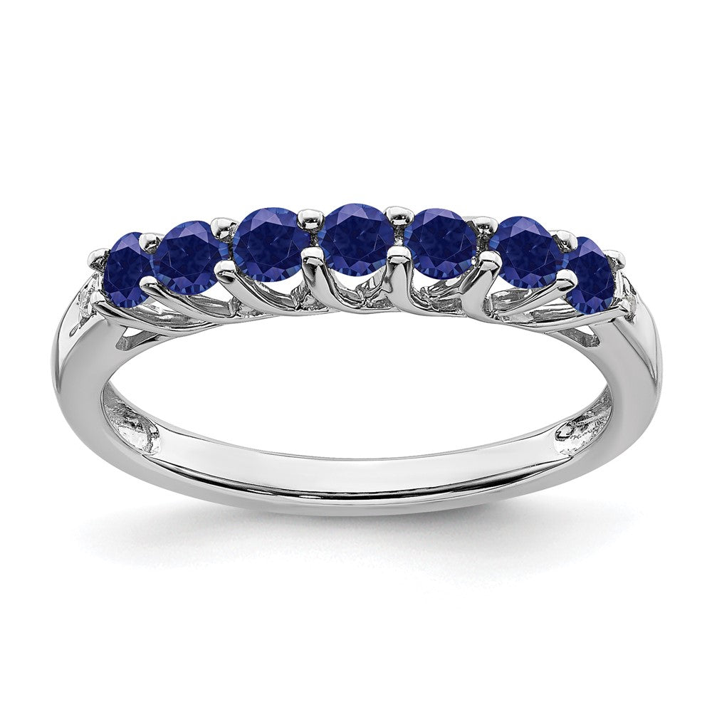 Gemstone and Diamond 7-stone Ring — 0TM