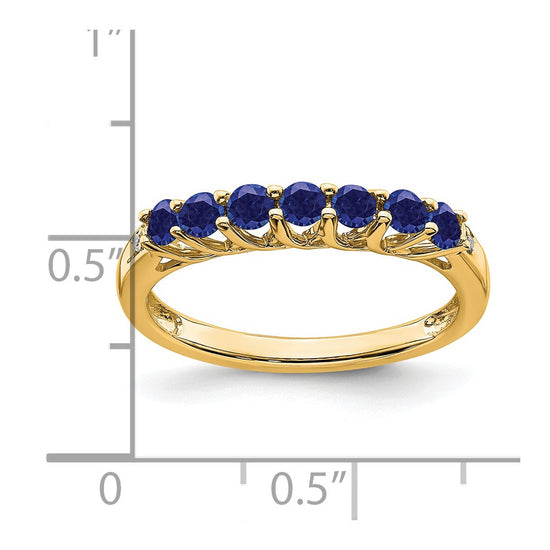 Gemstone and Diamond 7-stone Ring — 0U0