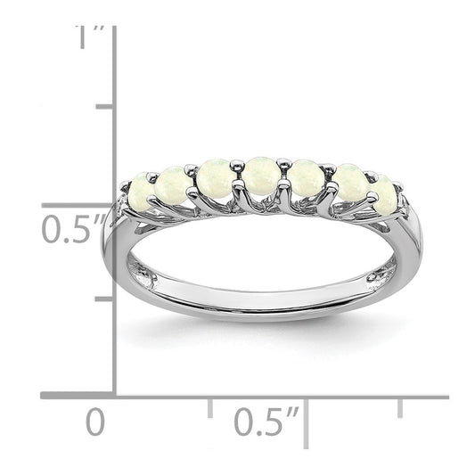 Gemstone and Diamond 7-stone Ring — 0T3