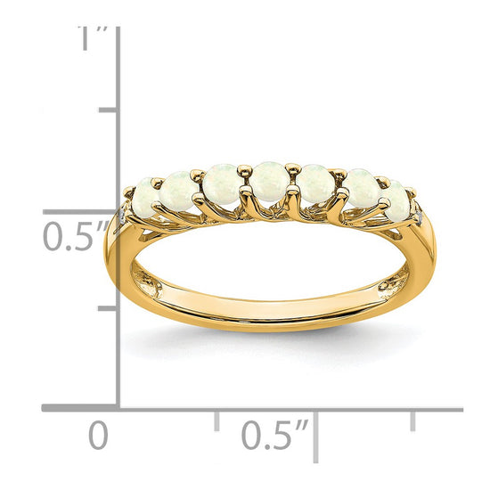 Gemstone and Diamond 7-stone Ring — 0T8