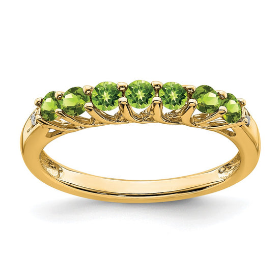 Gemstone and Diamond 7-stone Ring — 0T5