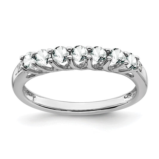 Gemstone and Diamond 7-stone Ring — 0TD