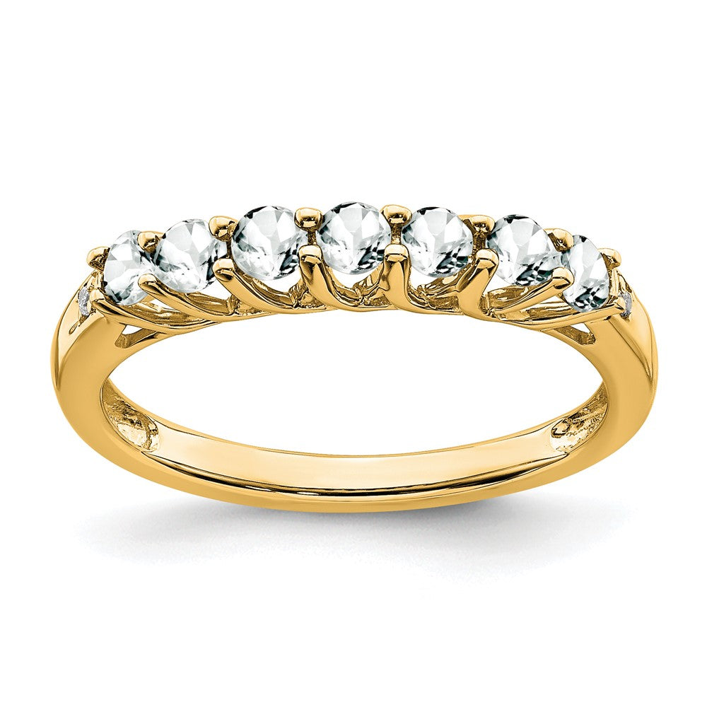 Gemstone and Diamond 7-stone Ring — 0T7