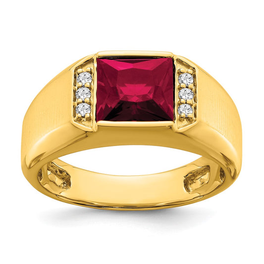 Men's Gemstone and Diamond Rings