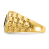 14k 1/4 carat Lab Grown Diamond VS/SI+ G+ and Onyx Textured Men's Ring
