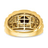 14k 1/4 carat Lab Grown Diamond VS/SI+ G+ and Onyx Textured Men's Ring