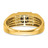 14k 1/8 carat Lab Grown Diamond VS/SI+ G+ and Onyx Men's Ring