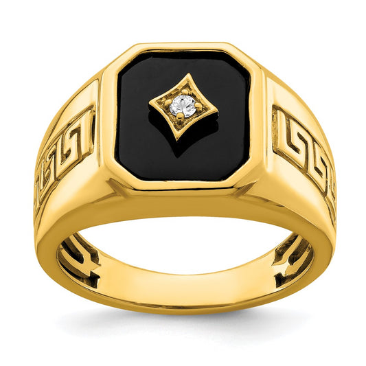 Men's Onyx & Diamond Rings