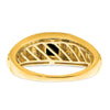 14k Square Onyx and Diamond Mens Ring