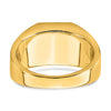 14k Onyx and Diamond Eagle Mens Ring
