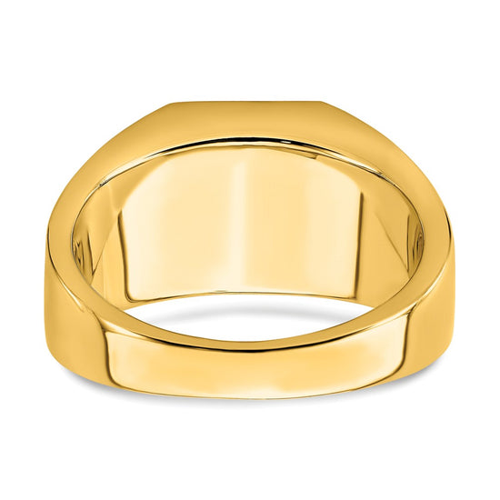 14k Onyx and Diamond Eagle Mens Ring