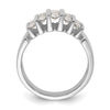 14k White Gold 1 carat Lab Grown Diamond VS/SI+ G+ Complete Fashion Band