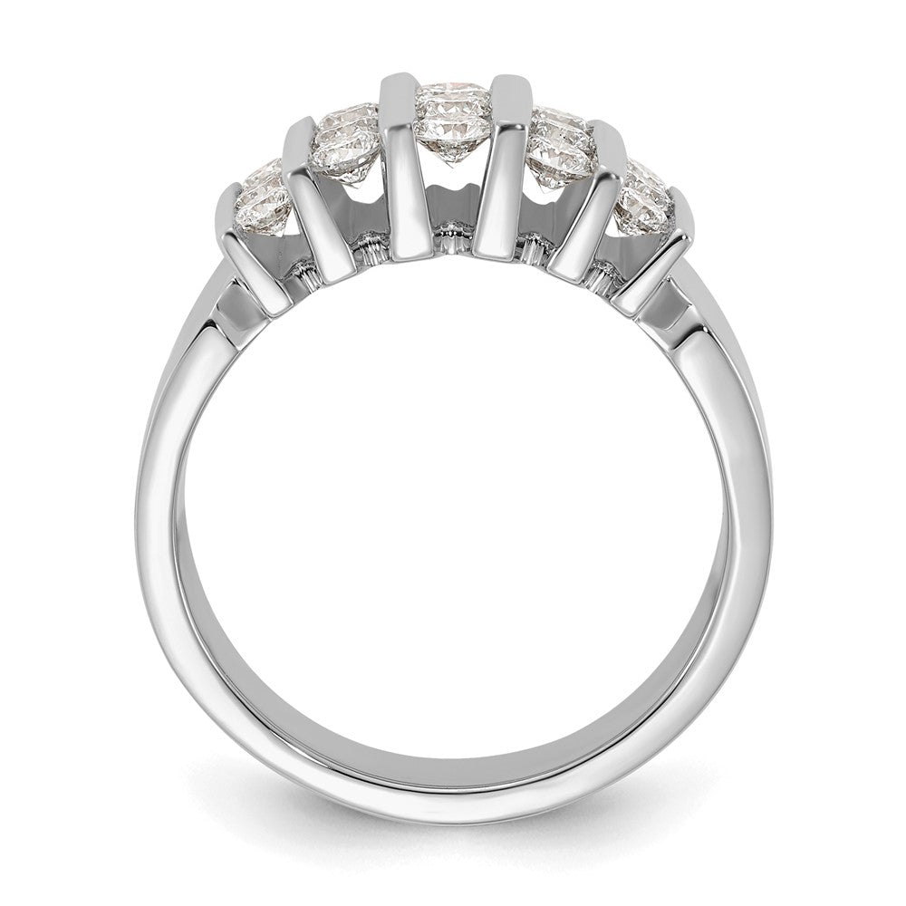 14k White Gold 1 carat Lab Grown Diamond VS/SI+ G+ Complete Fashion Band