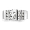 14k White Gold 1 carat Lab Grown Diamond VS/SI+ G+ Complete Fashion Band