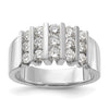 14k White Gold 1 carat Lab Grown Diamond VS/SI+ G+ Complete Fashion Band