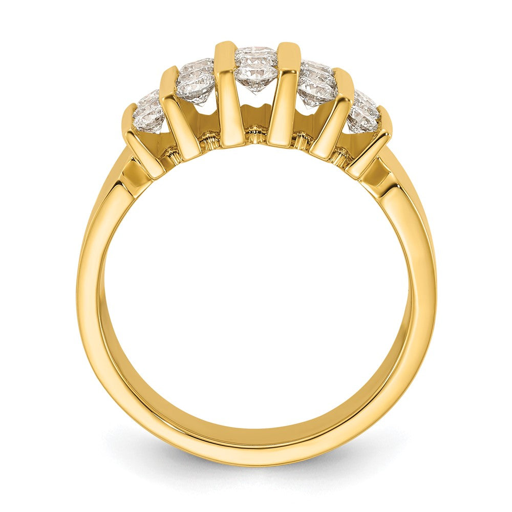 14k 1 carat Lab Grown Diamond VS/SI+ G+ Complete Fashion Band