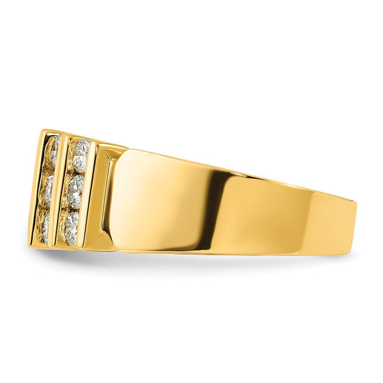 14k 1 carat Lab Grown Diamond VS/SI+ G+ Complete Fashion Band