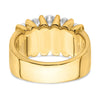 14k 1 1/2 carat Lab Grown Diamond VS/SI+ G+ Complete Fashion Band