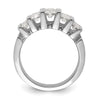 14k White Gold 2 carat Lab Grown Diamond VS/SI+ G+ Complete Fashion Band
