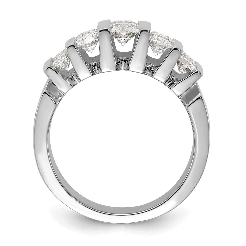 14k White Gold 2 carat Lab Grown Diamond VS/SI+ G+ Complete Fashion Band
