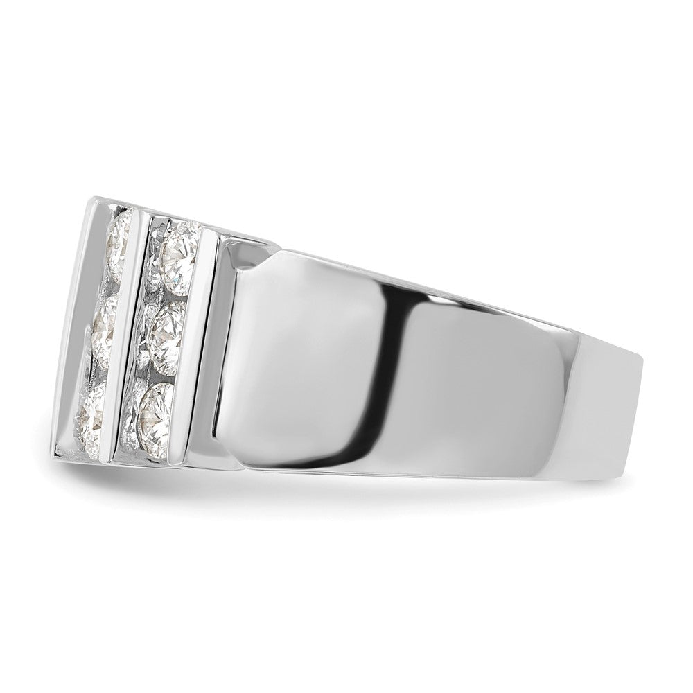 14k White Gold 2 carat Lab Grown Diamond VS/SI+ G+ Complete Fashion Band