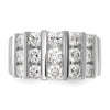 14k White Gold 2 carat Lab Grown Diamond VS/SI+ G+ Complete Fashion Band