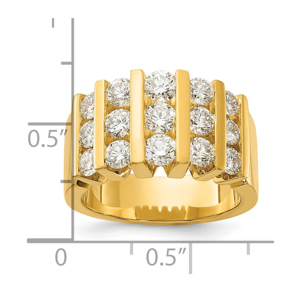 14k 2 carat Lab Grown Diamond VS/SI+ G+ Complete Fashion Band