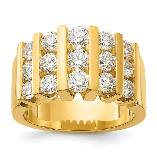 14k 2 carat Lab Grown Diamond VS/SI+ G+ Complete Fashion Band