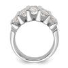 14k White Gold 3 carat Lab Grown Diamond VS/SI+ G+ Complete Fashion Band