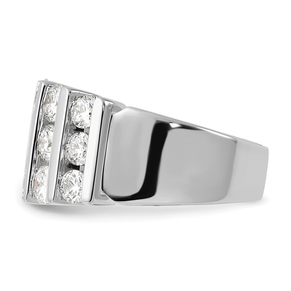 14k White Gold 3 carat Lab Grown Diamond VS/SI+ G+ Complete Fashion Band