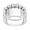 14k White Gold 3 carat Lab Grown Diamond VS/SI+ G+ Complete Fashion Band