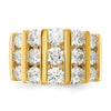 14k 3 carat Lab Grown Diamond VS/SI+ G+ Complete Fashion Band