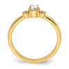 First Promise 14k 1/4 carat Lab Grown Diamond VS/SI+ G+ Complete Petite Engagement Ring