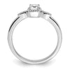 Petite Cushion Diamond Promise Rings