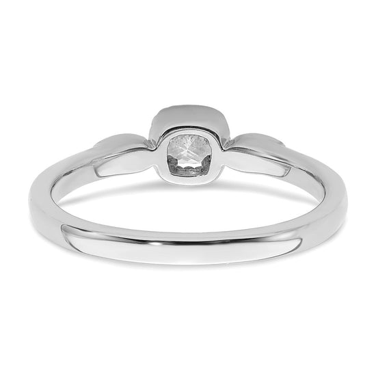 Petite Cushion Diamond Promise Rings