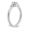 Petite Cushion Diamond Promise Rings