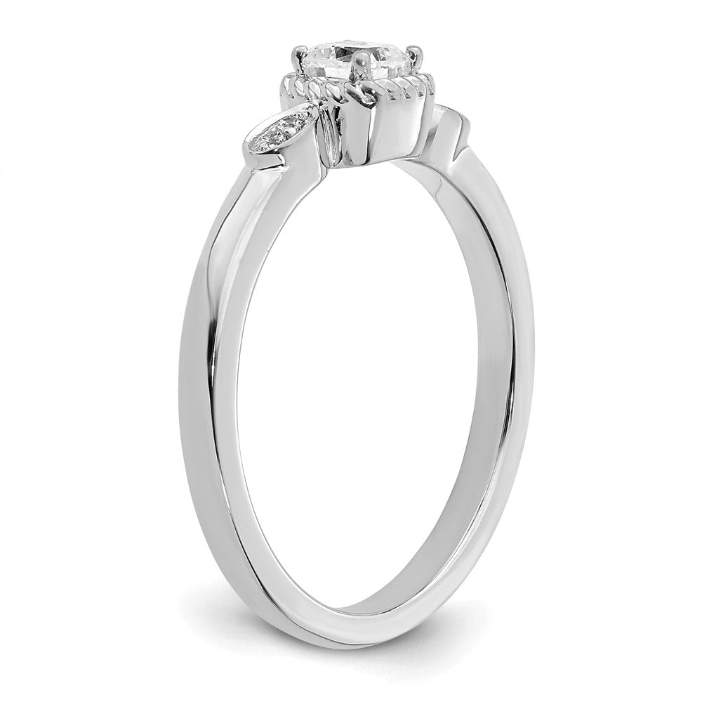 Petite Cushion Diamond Promise Rings