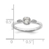 Petite Cushion Diamond Promise Rings