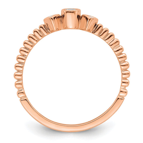 Petite Round Diamond Promise Rings