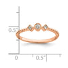 Petite Round Diamond Promise Rings
