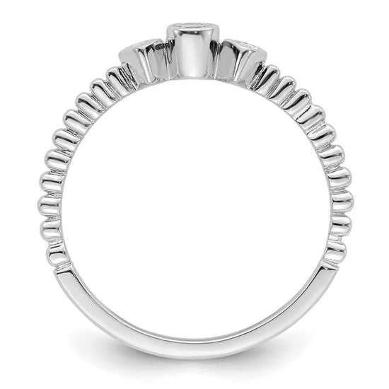 Petite Round Diamond Promise Rings