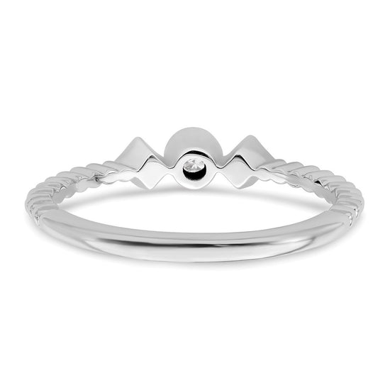 Petite Round Diamond Promise Rings
