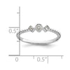 Petite Round Diamond Promise Rings