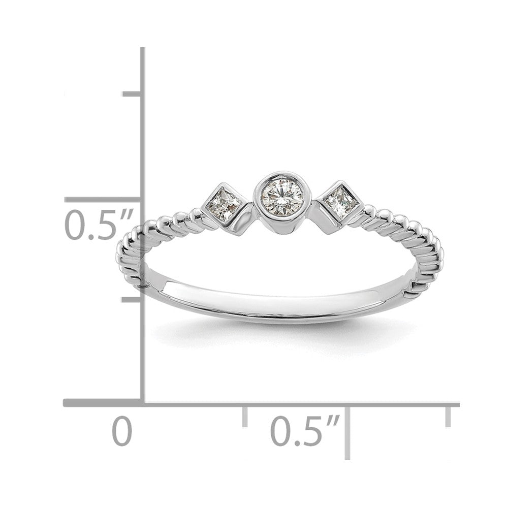 Petite Round Diamond Promise Rings